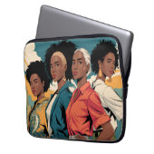 Frauenrechte in urbaner Mode Laptopschutzhülle (Vorderseite Links)