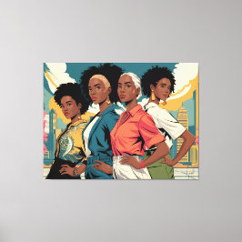 Frauenrechte in urbaner Mode Leinwanddruck