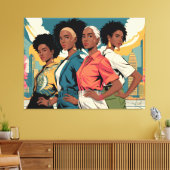 Frauenrechte in urbaner Mode Leinwanddruck (Insitu (Wohnzimmer))