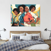 Frauenrechte in urbaner Mode Leinwanddruck (Insitu (Schlafzimmer))