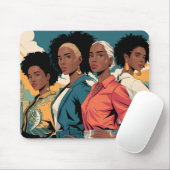 Frauenrechte in urbaner Mode Mousepad (Mit Mouse)