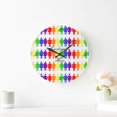 Frauenrechte LGBTQIA Thunder_Cove Große Wanduhr (Zuhause)