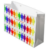 Frauenrechte LGBTQIA Thunder_Cove in jeder Farbe Große Geschenktüte (Vorderseite Schrägansicht)