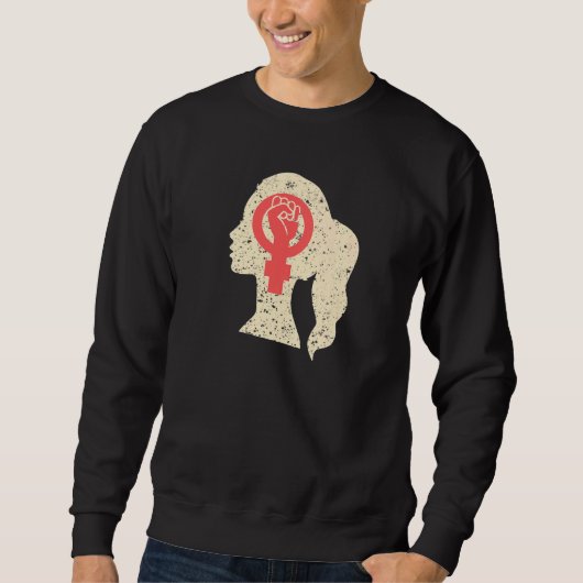 Frauenrechte März Frauenrechtlerin Symbol Equality Sweatshirt (Vorderseite)