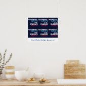 Frauenrechte - März über Washington Poster (Küche)