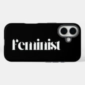 Frauenrechte - Minimalistisch Schwarz und Weiß Case-Mate iPhone Hülle (Rückseite (Horizontal))