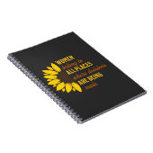 Frauenrechte Ruth Bader Sunflower Trendy Einzigart Notizblock (Rechte Seite)