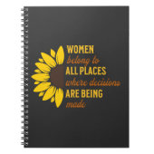 Frauenrechte Ruth Bader Sunflower Trendy Einzigart Notizblock (Vorderseite)