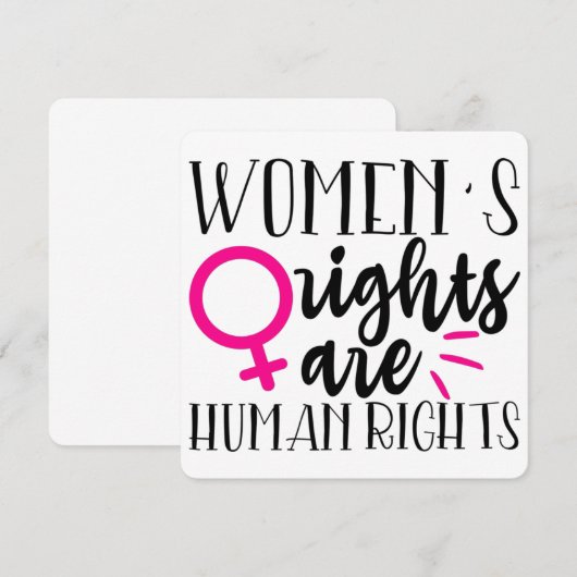 Frauenrechte sind Menschenrechte (Vorne/Hinten)