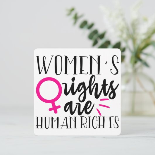 Frauenrechte sind Menschenrechte (Stehend Vorderseite)