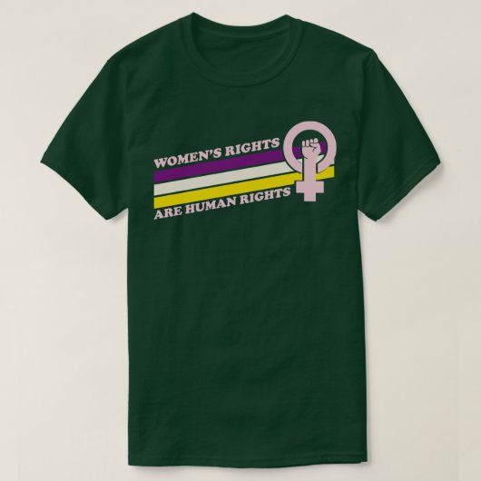 Frauenrechte sind Menschenrechte 1 T-Shirt (Design vorne)
