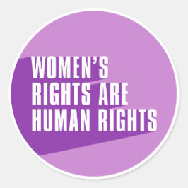 Frauenrechte sind Menschenrechte - feministische Z Runder Aufkleber