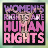 Frauenrechte sind Menschenrechte Fensteraufkleber (Blatt 3)