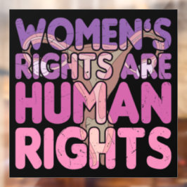Frauenrechte sind Menschenrechte Fensteraufkleber