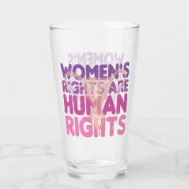 Frauenrechte sind Menschenrechte Glas