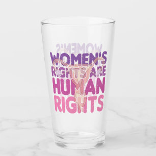 Frauenrechte sind Menschenrechte Glas