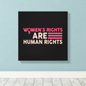 Frauenrechte sind Menschenrechte Leinwanddruck (Insitu (Holzboden))