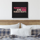 Frauenrechte sind Menschenrechte Leinwanddruck (Insitu (Schlafzimmer))