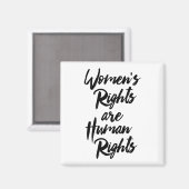 Frauenrechte sind Menschenrechte Magnet (Vorderseite/Rückseite)