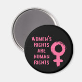 Frauenrechte sind Menschenrechte Magnet (Vorderseite/Rückseite)
