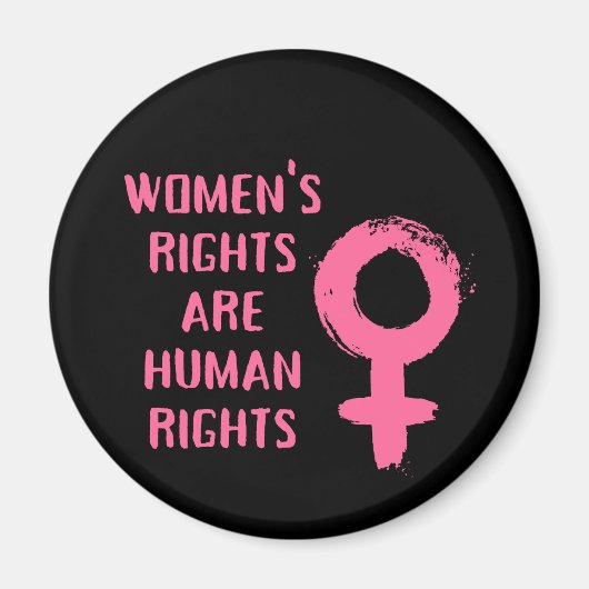 Frauenrechte sind Menschenrechte Magnet (Vorne)