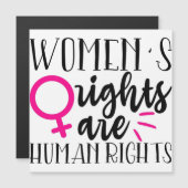 Frauenrechte sind Menschenrechte Magnetkarte (Vorne/Hinten)