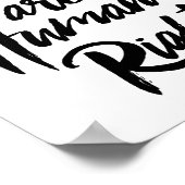 Frauenrechte sind Menschenrechte Poster (Ecke)