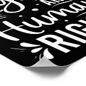 Frauenrechte sind Menschenrechte Poster (Ecke)