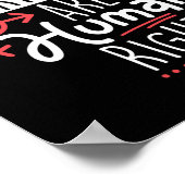 Frauenrechte sind Menschenrechte Poster (Ecke)