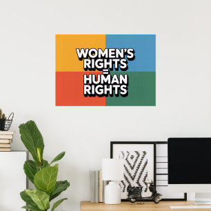 Frauenrechte sind Menschenrechte Poster