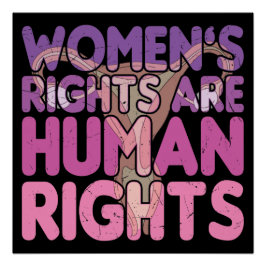 Frauenrechte sind Menschenrechte Poster