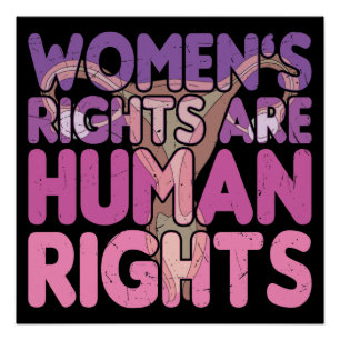 Frauenrechte sind Menschenrechte Poster