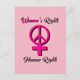 Frauenrechte sind Menschenrechte Postkarte