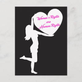 Frauenrechte sind Menschenrechte Postkarte