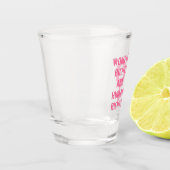 Frauenrechte sind Menschenrechte Schnapsglas (Links)