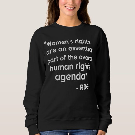 Frauenrechte sind Menschenrechte Sweatshirt (Vorderseite)