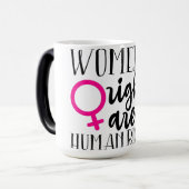 Frauenrechte sind Menschenrechte Verwandlungstasse (Vorderseite Links)