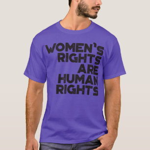 Frauenrechte sind Menschenrechte Vintag Retro Blac T-Shirt