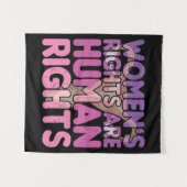 Frauenrechte sind Menschenrechte Wandteppich (Vorderseite (Horizontal))