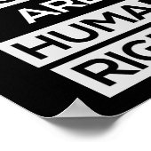 Frauenrechte sind Menschenrechtspatron Poster (Ecke)