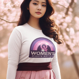 Frauenrechte sind wichtig lange Schlange feministi Tri-Blend Shirt