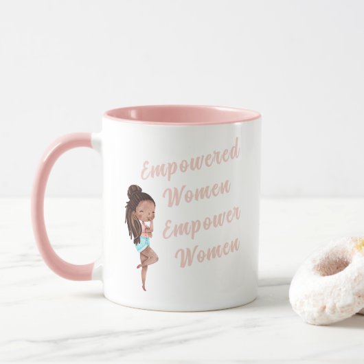 Frauenrechte stärken Tasse (Mit Donut)