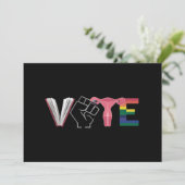 Frauenrechte verboten Bücher LGBTQ Einladung (Stehend Vorderseite)