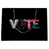 Frauenrechte verboten Bücher LGBTQ Große Geschenktüte (Vorderseite)