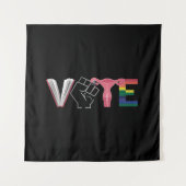 Frauenrechte verboten Bücher LGBTQ Wandteppich (Vorderseite)