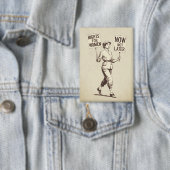 Frauenrechte, Vintage feministische Suffragette Ar Button (Insitu)