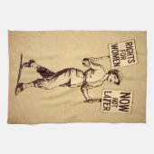 Frauenrechte, Vintage feministische Suffragette Ar Geschirrtuch (Horizontal)