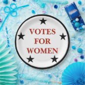 Frauenrechte Wahlurnen Gedenken Pappteller (Party)