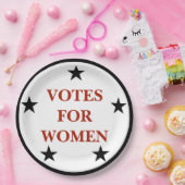 Frauenrechte Wahlurnen Gedenken Pappteller (Party)