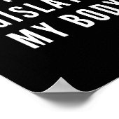 Frauenrechtlerinnen in meiner Körperschaft Poster (Ecke)